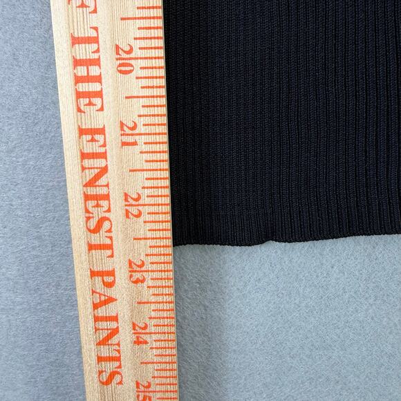 Ann Taylor LOFT Women’s Black Silk Blend Ribbed Turtleneck Sweater Size M - Picture 9 of 9